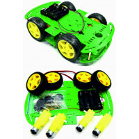 Шасси робота Arduino 4WD комплект, цвет зеленый